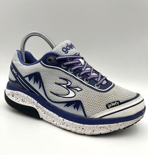 Gravity Defyer G-Defy Ion Women's 8 Grey Purple Walking Shoes TB9024FWP-W